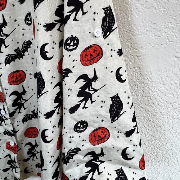 Emery Rose Lightweight all Over Halloween Print Top Blouse‎ Size 2XL - Picture 3 of 8